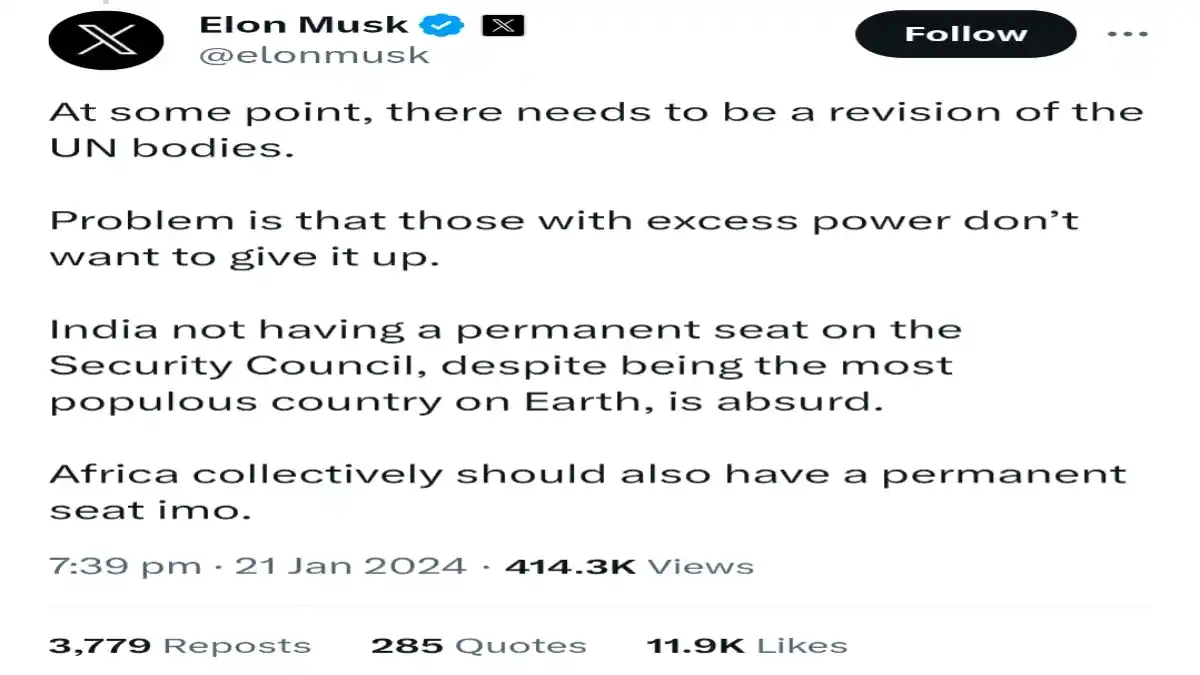 elon musk tweet on india